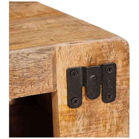 Portabottiglie Marrone 44 x 30 x 35 cm legno massello di mango - Foto 9