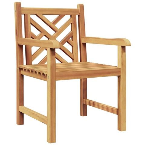 Sedie da giardino 2 pcs Marrone 58 x 60 x 90 cm - Foto 1