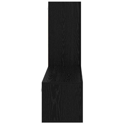 Set mobile TV 3 pcs Rovere nero 160 x 30 x 30 cm - Foto 9