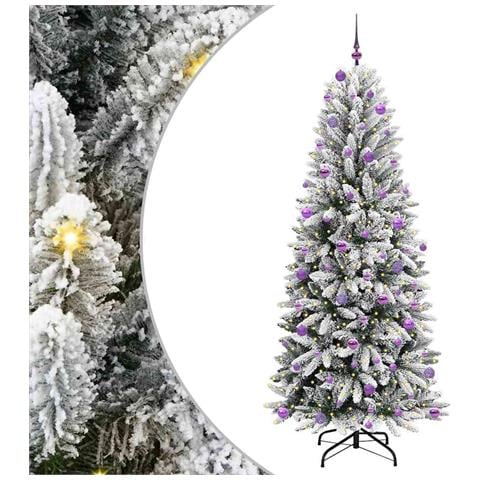 Albero di Natale artificiale con 300 LED Bianco 240 cm - Foto 1