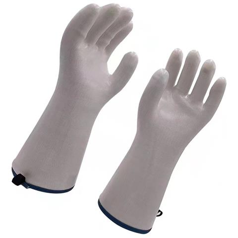 Guanti Da Forno Resistenti Al Calore - Silicone Liquido E Poliestere, Impermeabili E Antiscivolo L - Foto 2