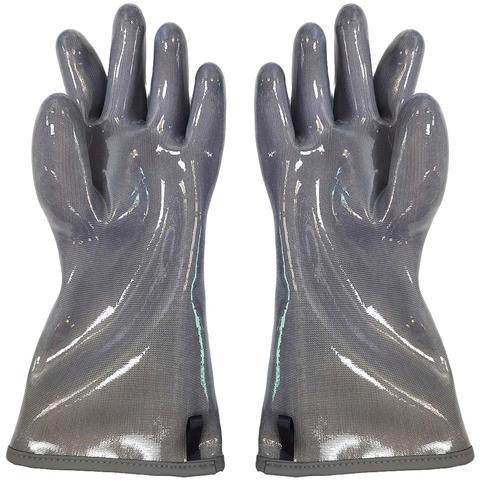 Guanti Da Forno Resistenti Al Calore - Silicone Liquido E Poliestere, Impermeabili E Antiscivolo L - Foto 11
