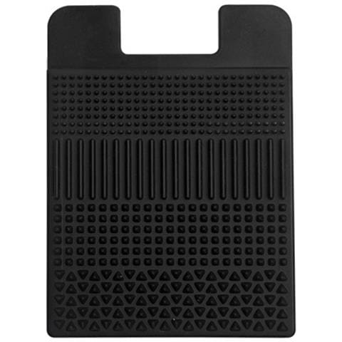 Porta Tessere In Silicone Con Texture Sensoriale, Portafoglio Adesivo Portatile Per Telefono Black - Foto 1