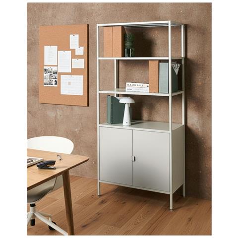 Armadietto Da Ufficio Kauri Metallo Grigio Chiaro - Foto 1