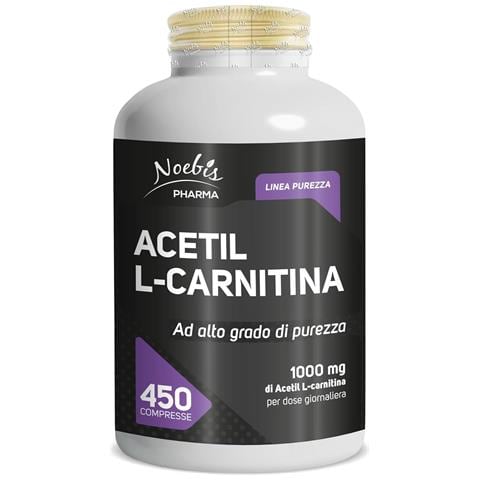 Acetil L-Carnitina 450 Compresse - 1000 mg per Dose Giornaliera - Energia, Tono e Vitalità - Foto 1