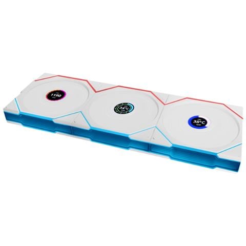 Uni Fan TL120 LCD Wireless Case per computer Ventilatore 12 cm Bianco 1 pz - Foto 2