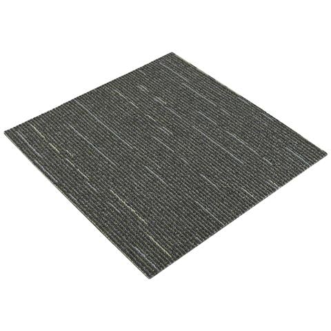 Piastrella per Tappeto Verde Striato Chiaro 50 x 50 cm 36 pcs - Foto 1