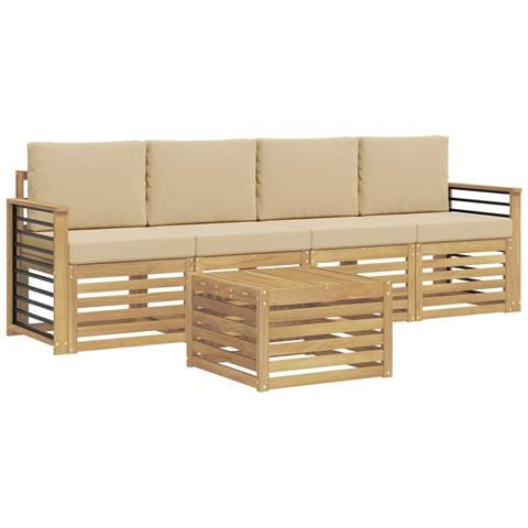 Set divani Legno di Acacia Massello - Foto 1