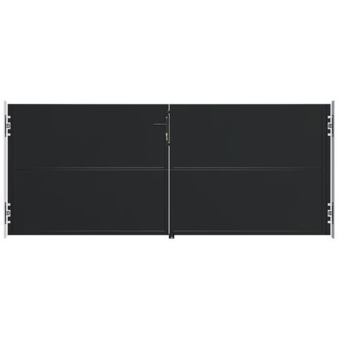 Cancello NALI in acciaio nero opaco, altezza 120 cm, 3 m. - Foto 2