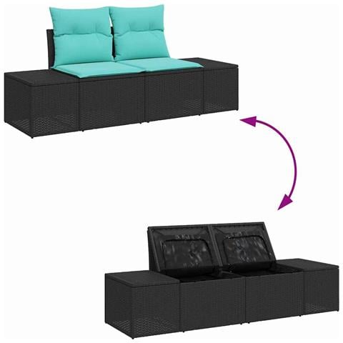 Set di divani 4 pz polyrattan - Foto 2