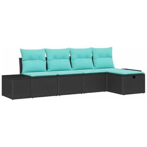 Set di divani 4 pz polyrattan - Foto 1