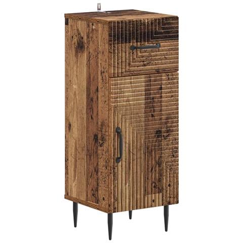 Set di Armadi da Bagno da 2 Pezzi HAARLEM Legno antico - Foto 2