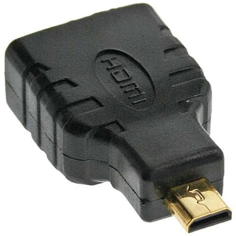 adattatore hdmi 19pin type-a femmina a hdmi micro type-d maschio, pin dorati - Foto 2