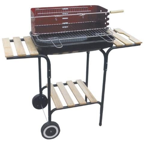 Barbecue Rett.base Legno 58x38 H 73 00711 - Foto 1