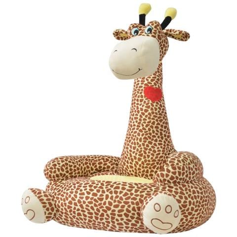 Poltrona in Peluche per Bambini Girafa Marrone - Foto 1