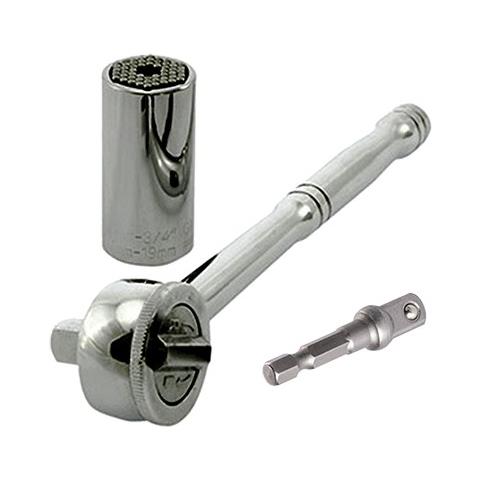 Svita Avvita Tutto Chiave A Bussola Universale Gator Grip Da Mm 7 A Mm 19 - Foto 2