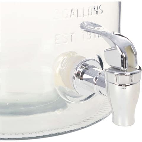 Distributore D'acqua Xxl Con Rubinetto Trasparente 8 L Vetro - Foto 2