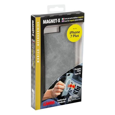 Magnet-x, Cover Per Porta Telefono Magnetici - Apple Iphone 7 Plus / 8 Plus - Grigio - Foto 2