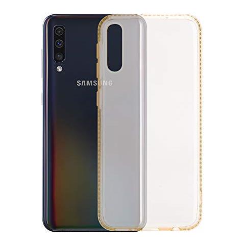 Custodia Compatibile Con Samsung Galaxy A50 In Oro Trasparente - Coperchio Protettivo In Silicone Tpu Flessibile Con Design A Strass - Foto 2