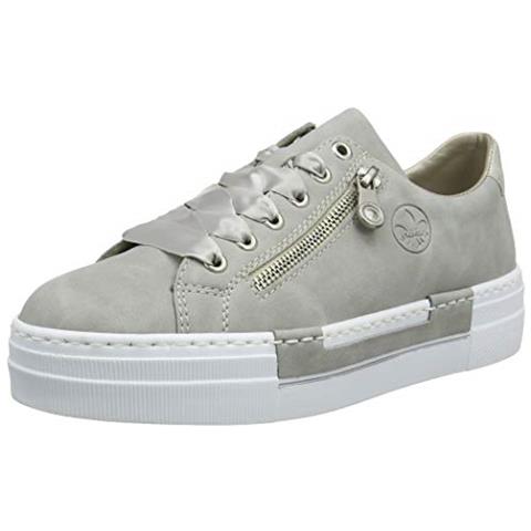 N49c2-40, Scarpe Da Ginnastica Basse Donna, Grigio (cemento / Argento 40), 41 Ue - Foto 1