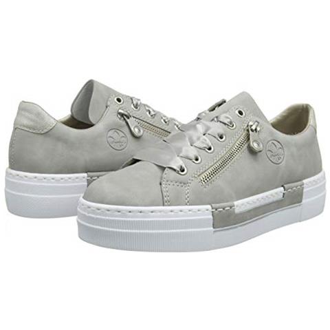 N49c2-40, Scarpe Da Ginnastica Basse Donna, Grigio (cemento / Argento 40), 41 Ue - Foto 4