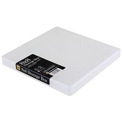 Storage Box Plastica Per 8 X 8 Pollici Album Di Carta Pad (trasparente Confezione Da 1) - Foto 1