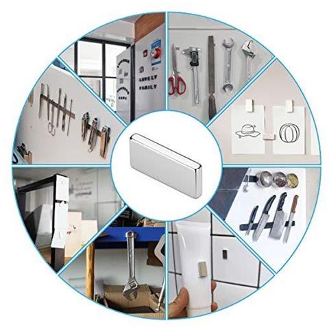 Neodimio-magneti-terre Rare-magnet-wukong 40 Pcs Forte Square Bar Calamita Per Frigo Artigianato O Fai Da Te (20mm X10mm X3mm) - Foto 4