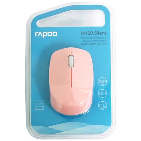 Mouse M100 Wireless Ottico Multimodale Rosa - Foto 12