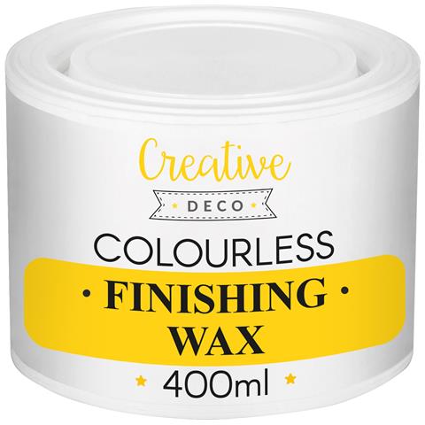 400ml Cera Di Finitura Trasparente Lucida Per Legno, Mobili, Pavimento | Perfetta Per Aree Grezze, Decorate, Ristrutturazione, Stile Vintage | Protezione Incolore Della Superficie Chiara - Foto 1