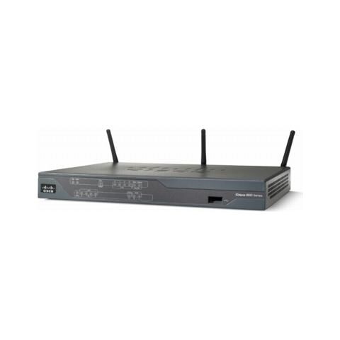 Servizi router wireless integrati Cisco 892W - IEEE 802.11n - ISM band - Banda UNII - 54 Mbps Velocità wireless - 8 x Porta di rete - 2 x Porta banda larga - USB - Foto 2