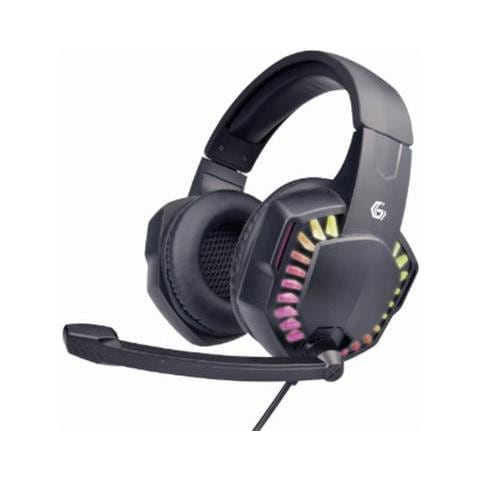 Microfono Gembird, Microfono Integrato, Nero, Cablato, Cuffia Da Gioco Con Effetto Luce Led, Ghs-06 - Foto 1