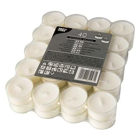 82097 Candela Di Cera Rotondo Bianco 40 Pz - Foto 1