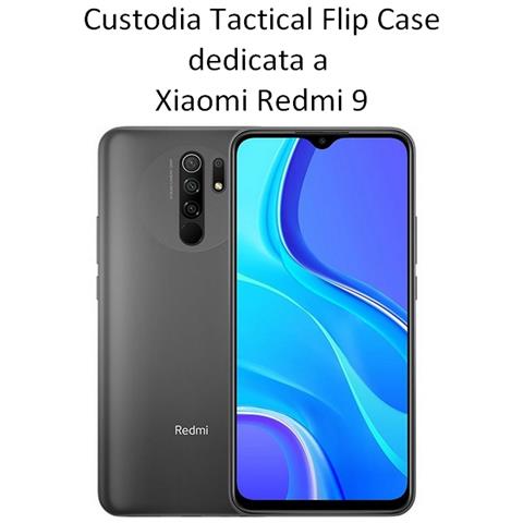Tactical Custodia Originale Field Notes Pro Flip Case Per Xiaomi Redmi 9 - 9 Prime Black - Foto 2