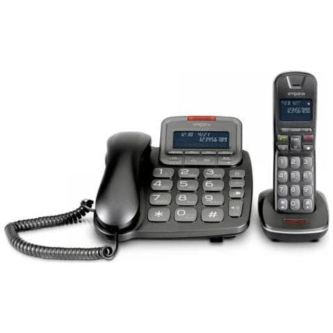 Th21abb Set Composto Da Telefono Con Filo E Cordless Dect Display Illuminato Segreteria Tele - Foto 1