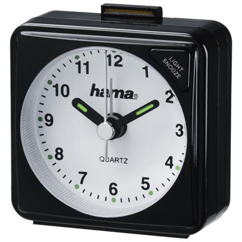 Sveglia Da Viaggio ""a50"", Funzione Snooze, Nero - Foto 1