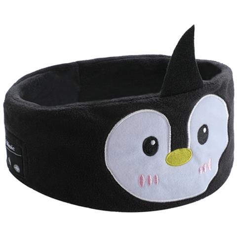 Fascia Per Cuffie Per Dormire Bluetooth Pinguino Nero - Foto 1