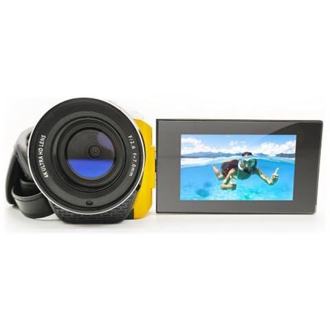 Aquapix Wdv5630 Videocamera Palmare 13 Mp 4k Ultra Hd Giallo - Foto 2