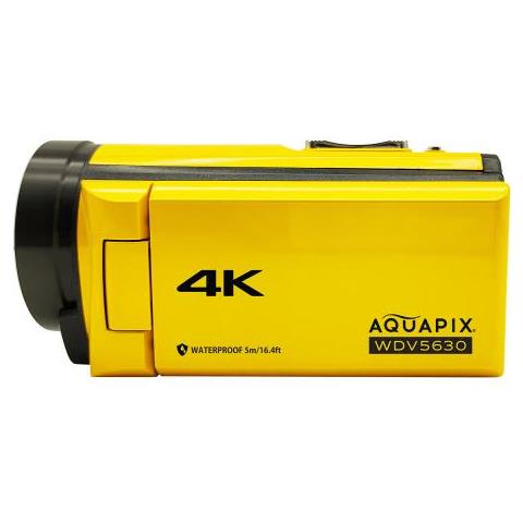 Aquapix Wdv5630 Videocamera Palmare 13 Mp 4k Ultra Hd Giallo - Foto 3