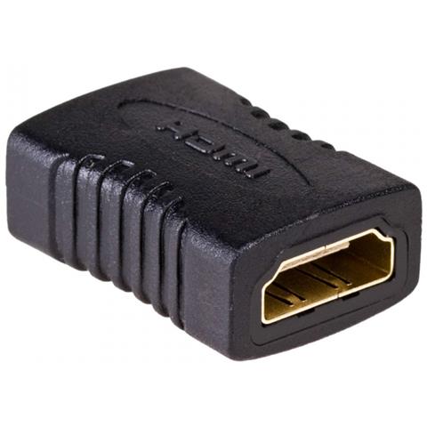 AK-AD-05 adattatore per inversione del genere dei cavi HDMI Type A (Standard) HDMI tipo A (Standard) Nero, Oro - Foto 2
