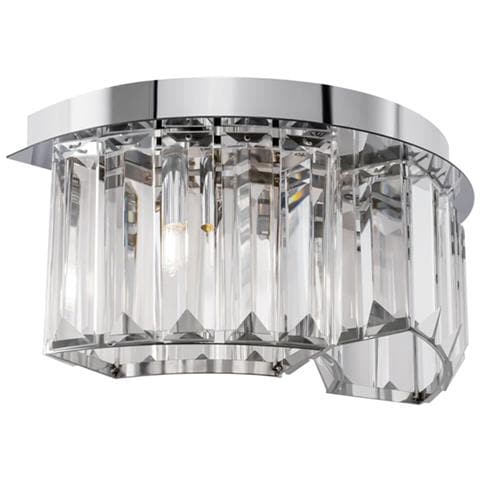 Applique Da Parete Moderno Colline Acciaio Cromo 2 Luci G9 40w - Foto 1