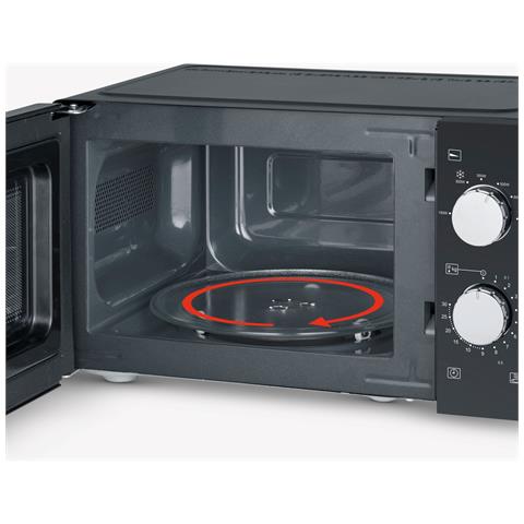 Forno a Microonde MW 7886 Superficie Piana Solo Microonde 17 L 700 W Nero - Foto 5