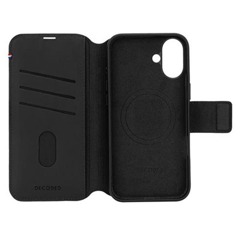 Custodia Per Iphone 16 Folio Magsafe Con Portacarte E Cover Amovibile, Nero - Foto 2