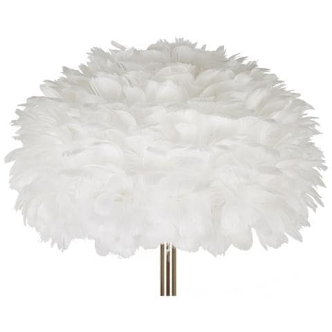 Lampada Da Terra Feathers Slim Bianca Cm Ø 43x170 - Foto 2