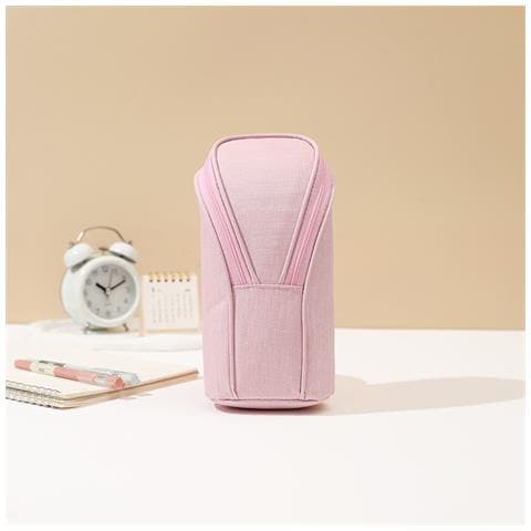 Astuccio Portamatite Verticale Di Grande Capacità | Organizer Da Scrivania Per La Scuola E L'ufficio Pink - Foto 2