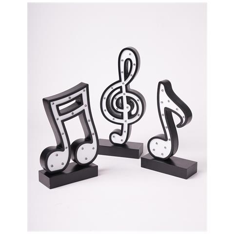 Lampada Moderna A Forma Di Note Musicali - Elegante Decorazione Nera Per Casa - Foto 2