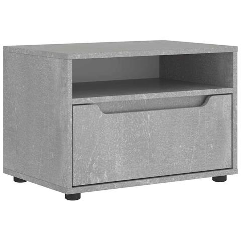 Mobile Tv Visnes Grigio Cemento 60x40x38 Cm Legno Multistrato - Foto 2