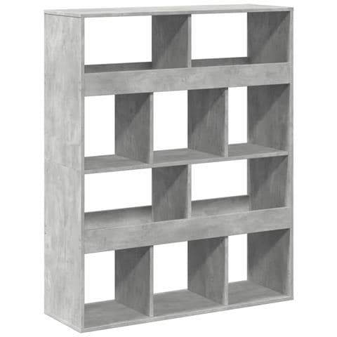 Libreria Grigio Cemento 100x33x125,5 Cm In Legno Multistrato - Foto 2