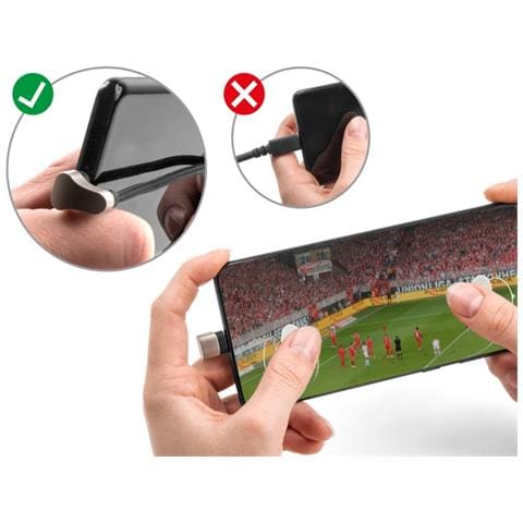 Cavo dati e cavo di ricarica USB Type-C per Lightning per iPhone e iPad angolata a 180° 1 m MFi - Foto 7