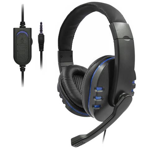 Cuffie Ps488. Cuffie Da Gaming Con Microfono, Connessione Minijack E Audio + Microfono Separato. Ps4, Xbox One, Mobile, Tablet, Ecc. - Foto 1