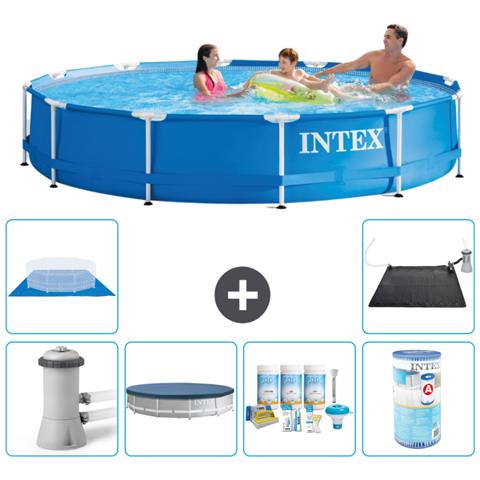 Piscina Fuori Terra - In Giro - 366x76 Cm - Blu - Include Accessori Coordinati A1763 - Foto 1